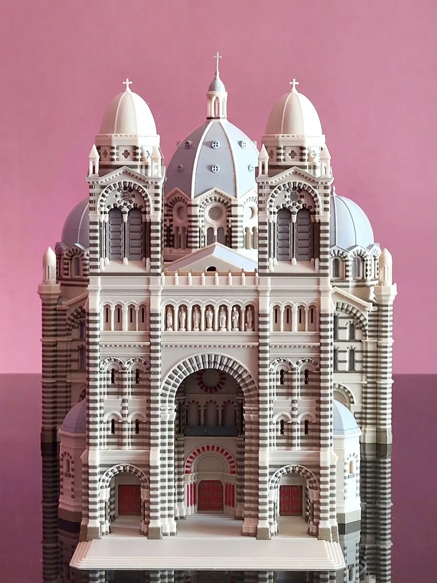 Détail de la maquette de la cathédrale de la Major, vue 03